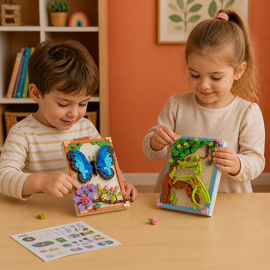 DIY 3D Nature Frame Building Blocks Set – Flowers & Insects