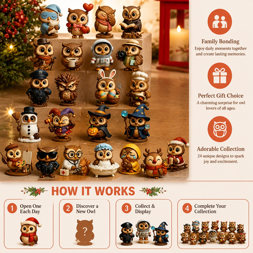 24-Day Owl Advent Calendar