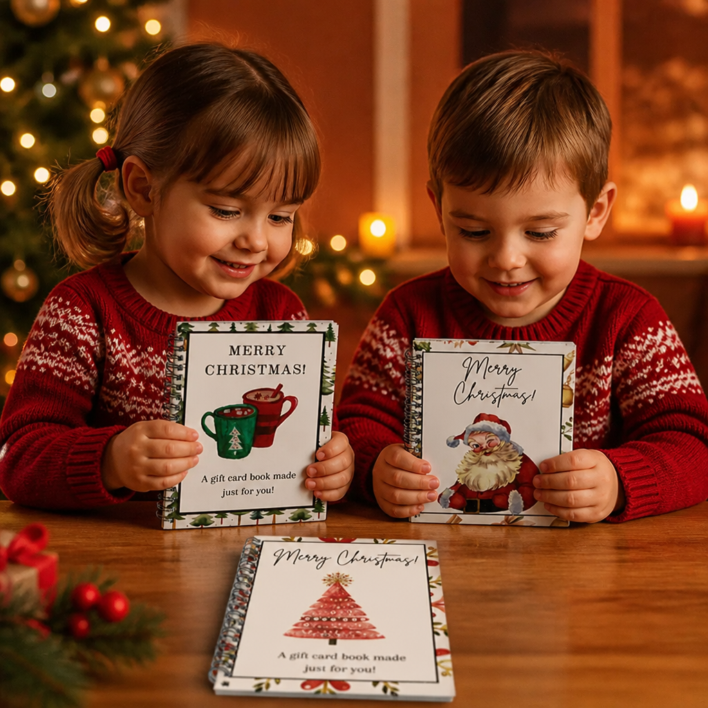 DIY Christmas Gift Card Book – Spiral-Bound Holiday Gift Organizer