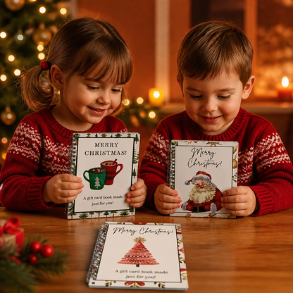 DIY Christmas Gift Card Book – Spiral-Bound Holiday Gift Organizer