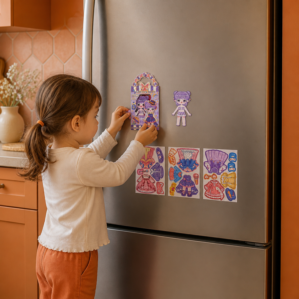 Princess Magnetic Dress-Up Set with 3D Stickers