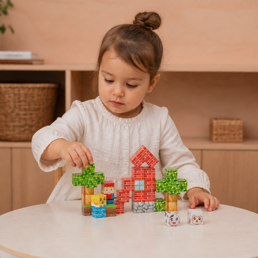 40-Piece Magnetic Building Blocks Set for Kids – Perfect for On-the-Go Fun