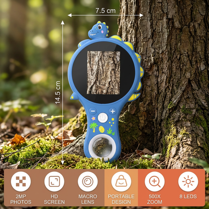 Kids Digital Video Microscope with Screen – Portable Science Explorer for Little Investigators