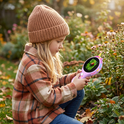 Kids Digital Video Microscope with Screen – Portable Science Explorer for Little Investigators
