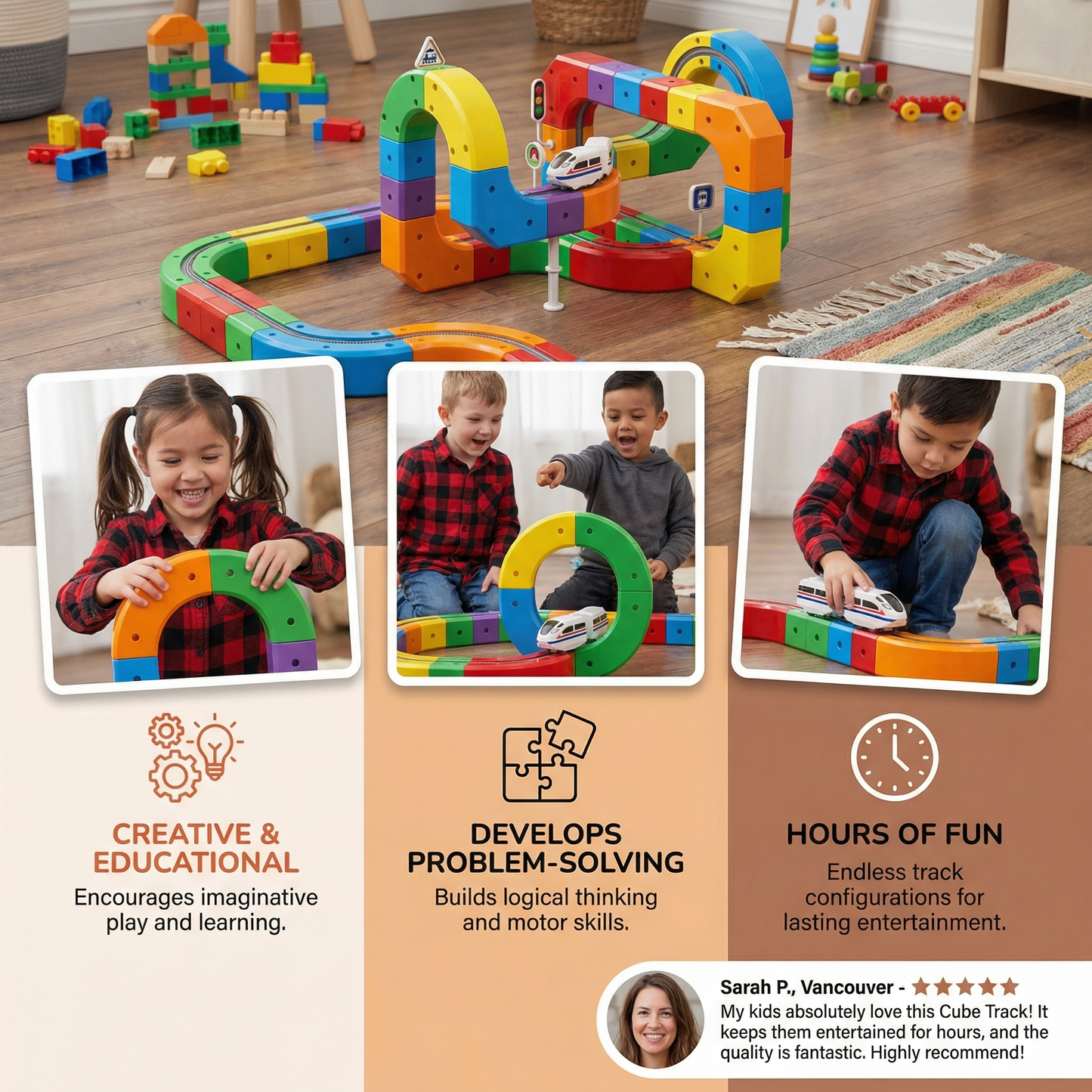 Magical Cube Track Rail Toy for Kids
