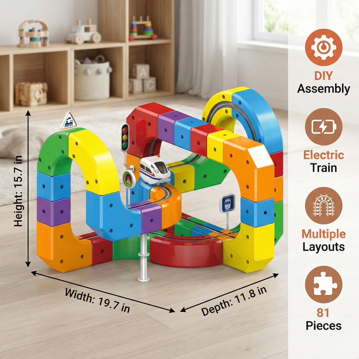 Magical Cube Track Rail Toy for Kids