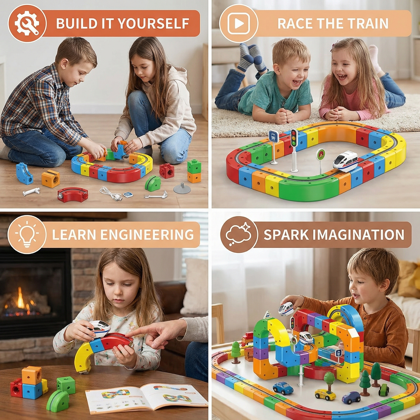 Magical Cube Track Rail Toy for Kids
