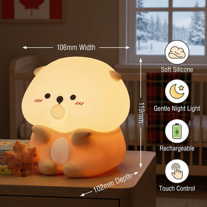 Cute Bubble Otter Silicone Night Light