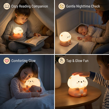 Cute Bubble Otter Silicone Night Light
