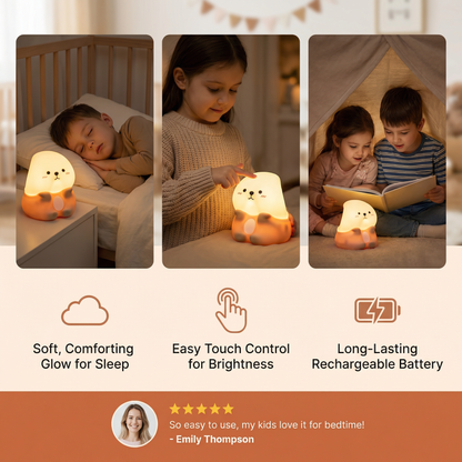 Cute Bubble Otter Silicone Night Light