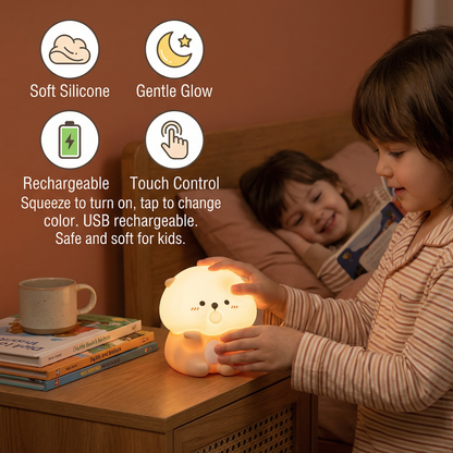 Cute Bubble Otter Silicone Night Light