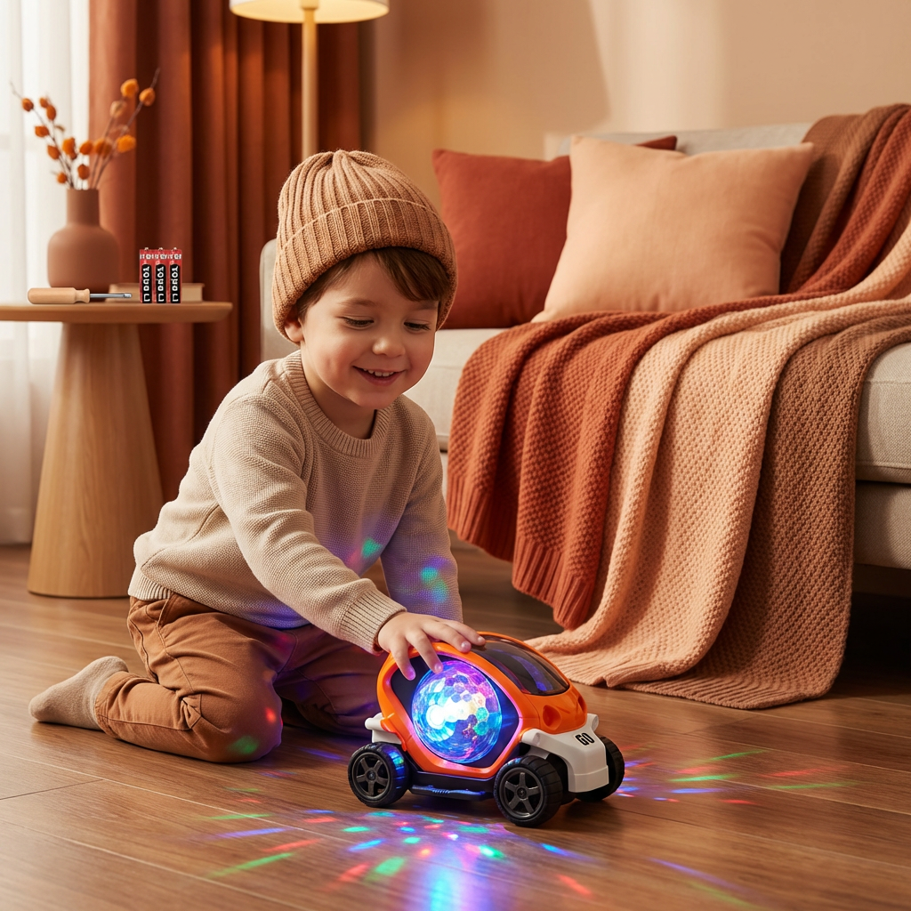 Glowing 360° Music Stunt Car