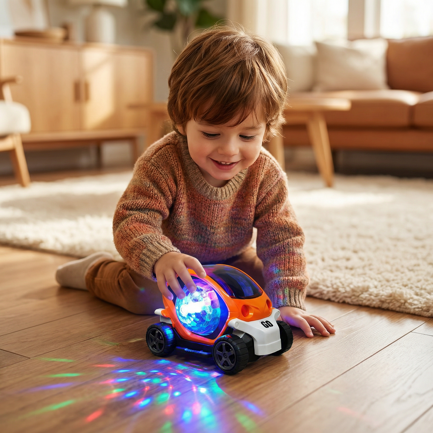 Glowing 360° Music Stunt Car