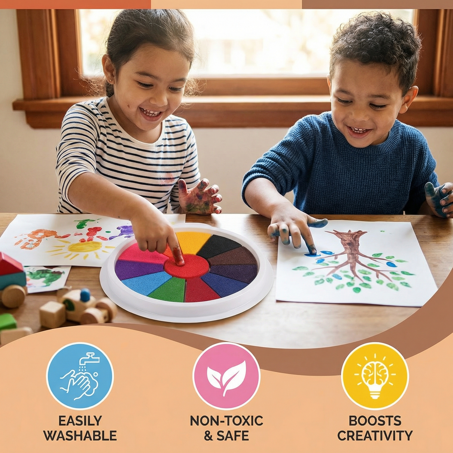 Finger Paint Drawing Set for Children