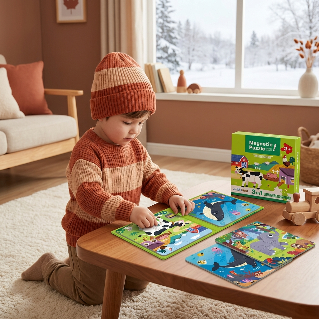 Magnetic Montessori Puzzle Book