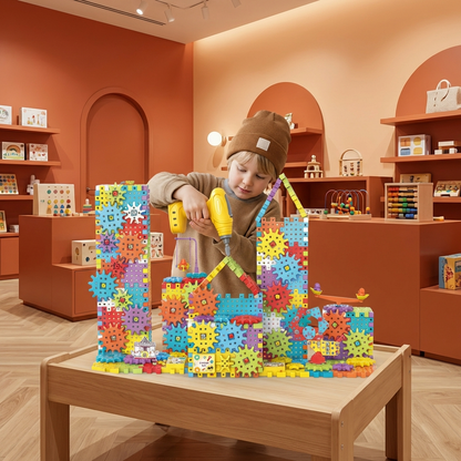Montessori 3D Gear and Puzzle Pieces