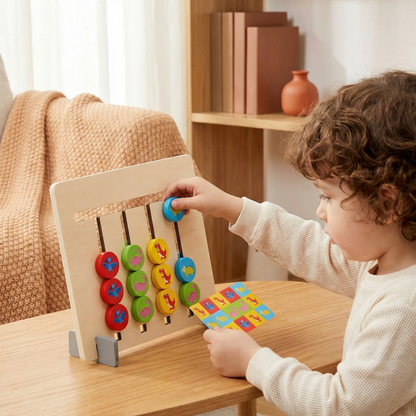 Montessori Color Pattern Matching Game Made of Wood