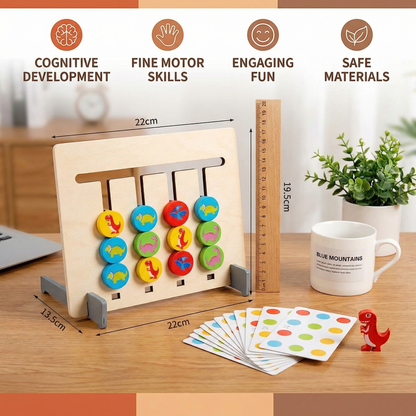 Montessori Color Pattern Matching Game Made of Wood