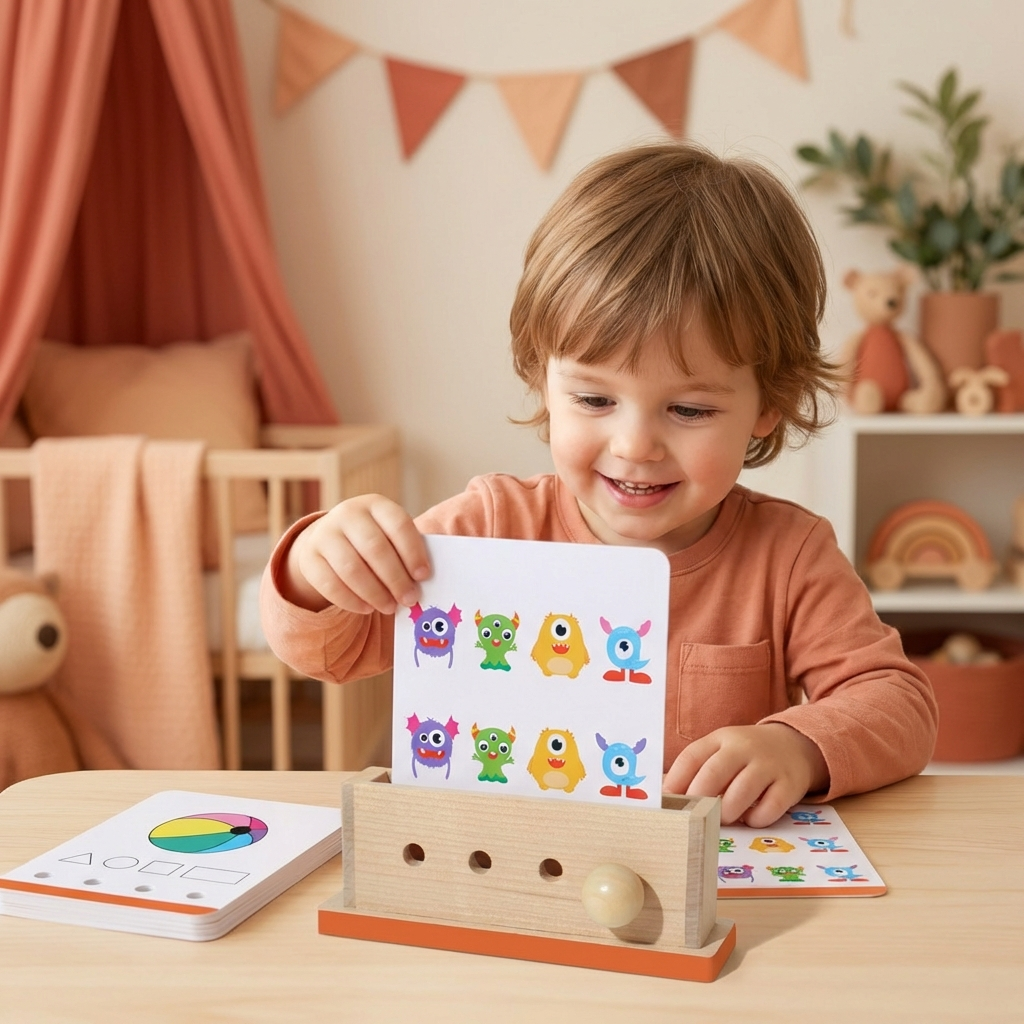 Wooden Logic Decoding Learning Game for Kids - Promoting Early Skills