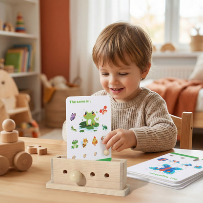 Wooden Logic Decoding Learning Game for Kids - Promoting Early Skills