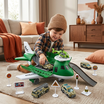 Airplane and Vehicle Play Set