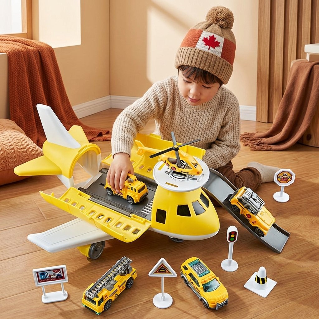 Airplane and Vehicle Play Set