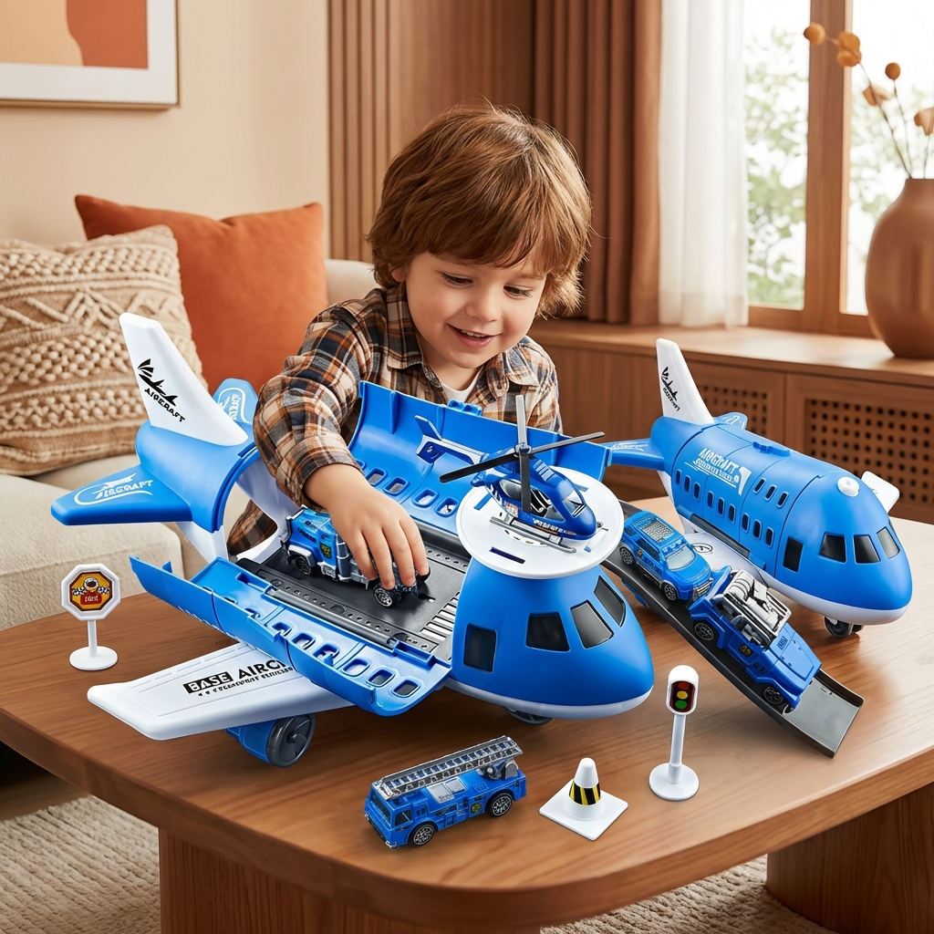 Airplane and Vehicle Play Set