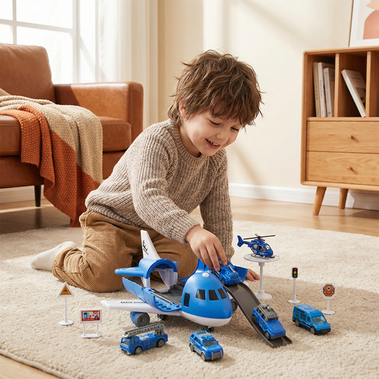 Airplane and Vehicle Play Set