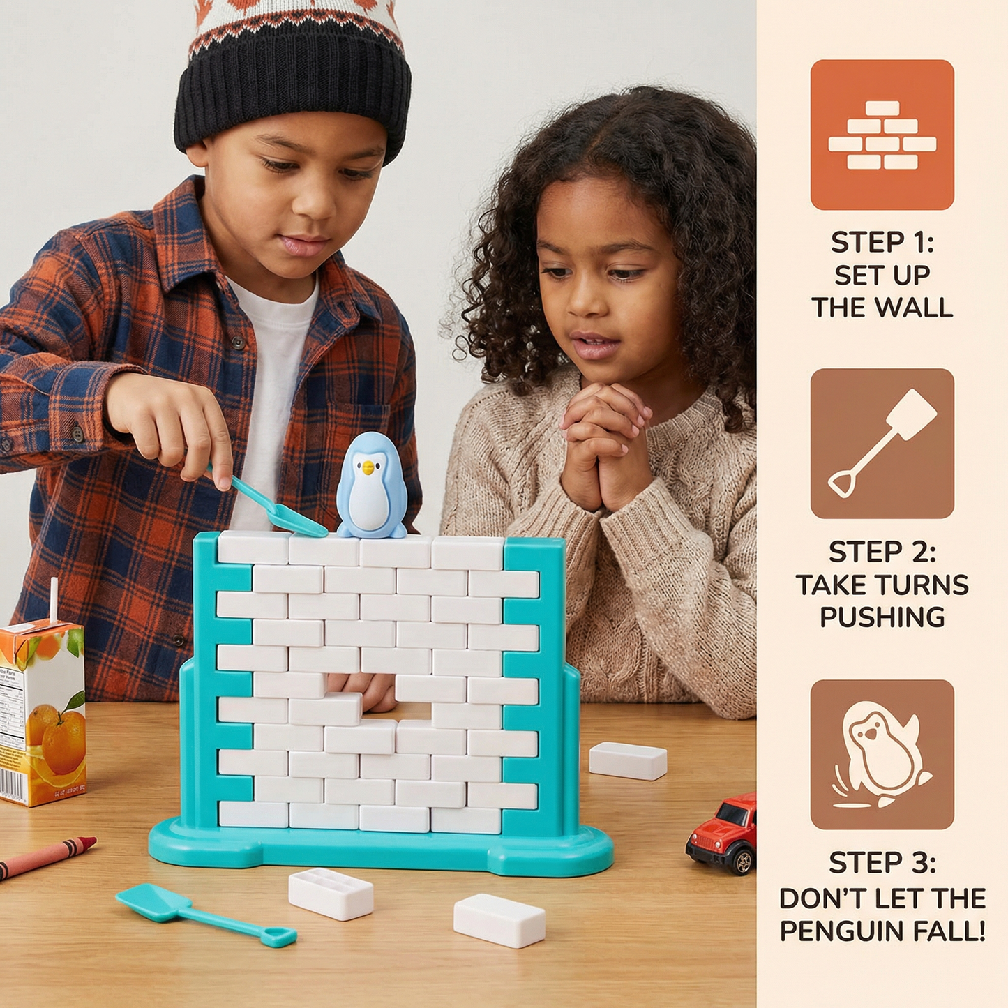Penguin Ice Wall Balance Family Game