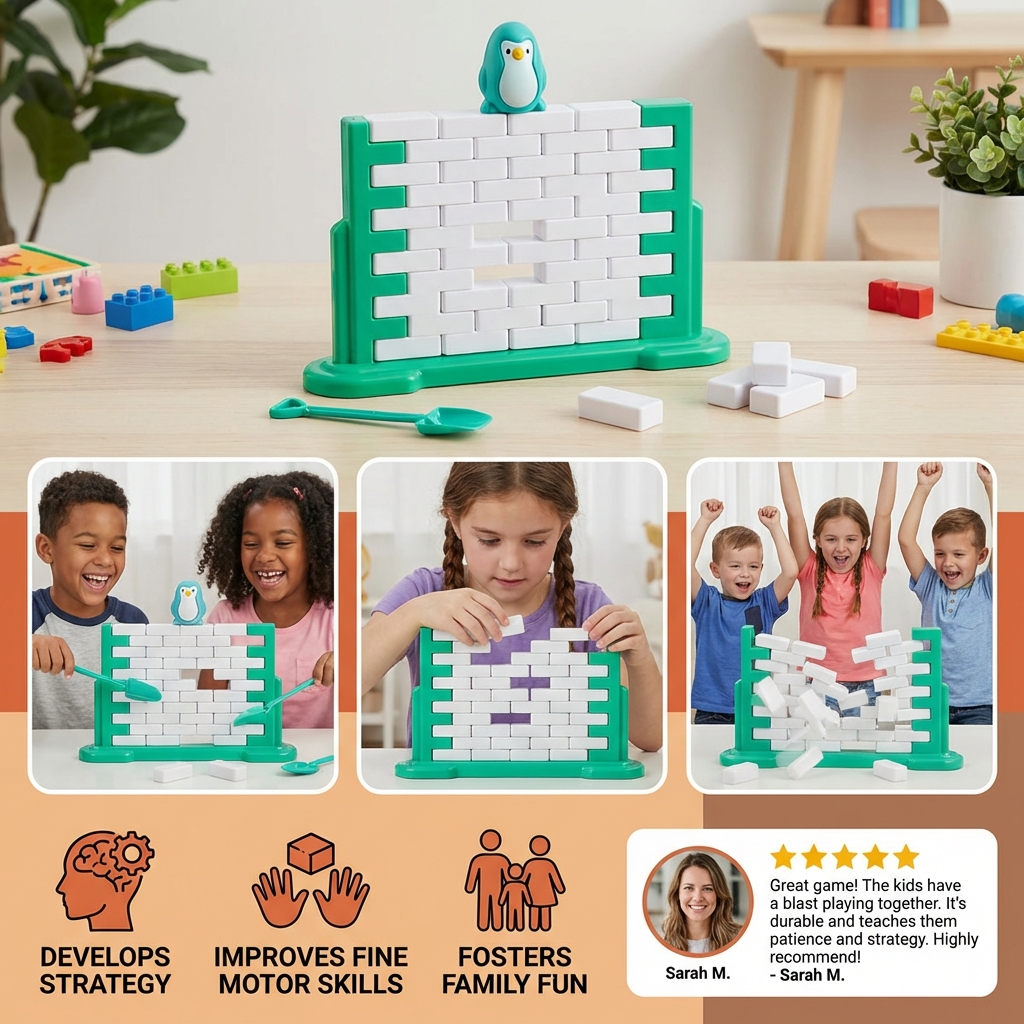 Penguin Ice Wall Balance Family Game
