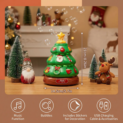 Music Bubble Christmas Tree with Stickers for Decorating