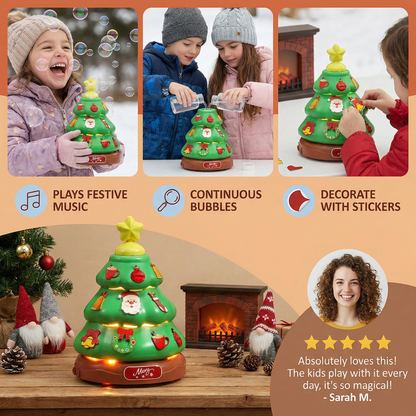 Music Bubble Christmas Tree with Stickers for Decorating