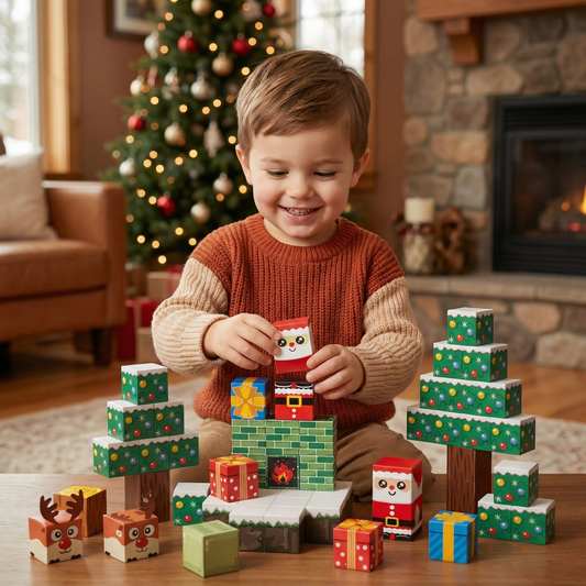 Christmas Magnetic Cube Building Blocks