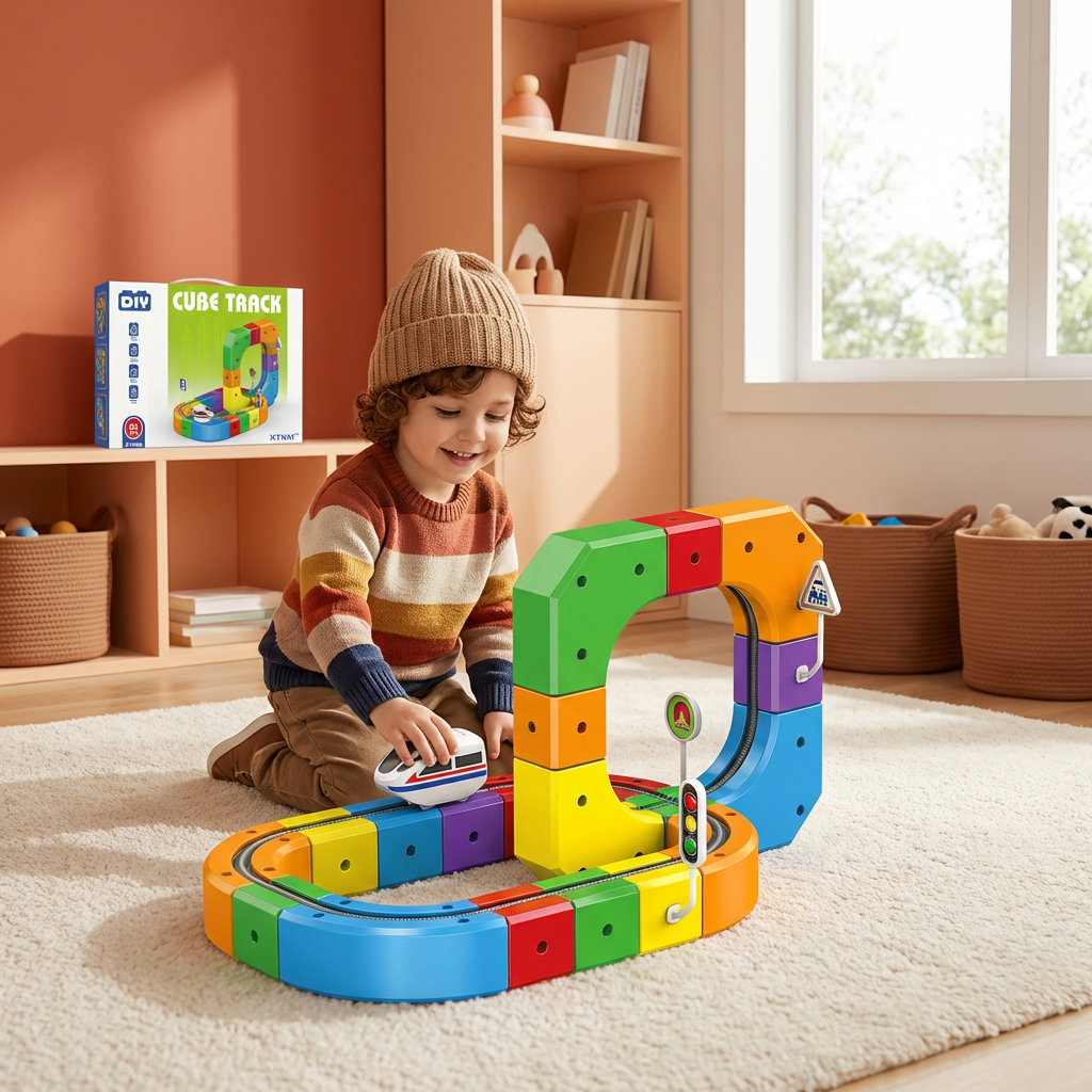 Magical Cube Track Rail Toy for Kids