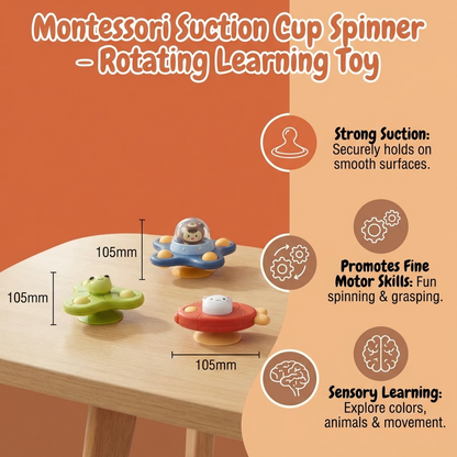 Montessori Suction Cup Spinner – Rotating Learning Toy