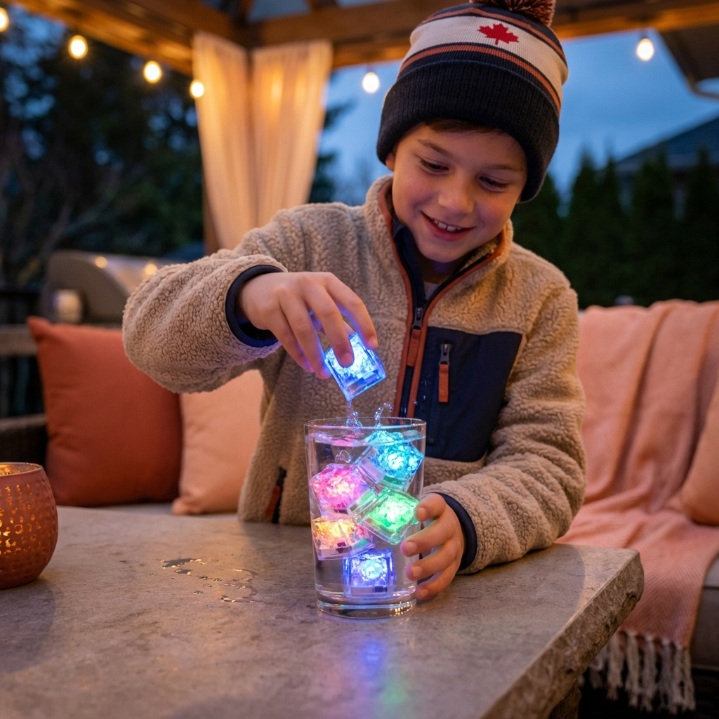 Light-up Bath Cube Toys for Children, Set of 6