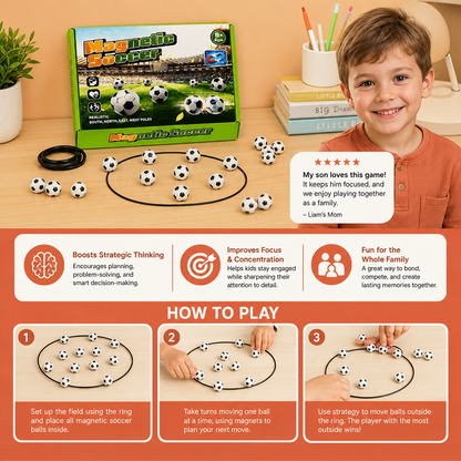 Magnetic Soccer Strategy Game – Interactive Family Challenge for Kids & Adults