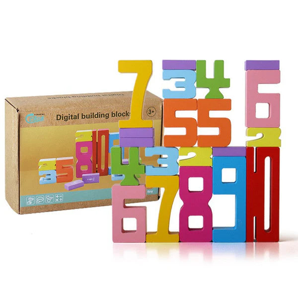 Educational Math and Number Learning Blocks