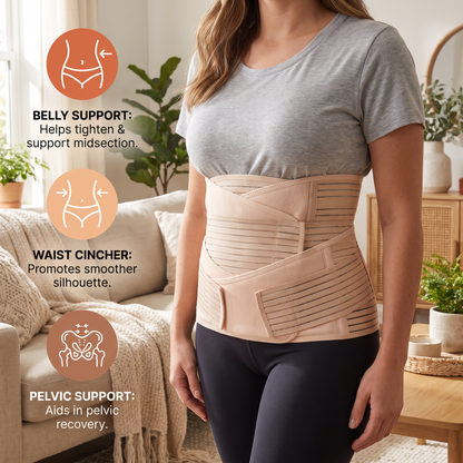 3-in-1 Postpartum Belly Support & Recovery Wrap