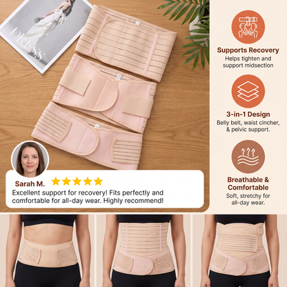 3-in-1 Postpartum Belly Support & Recovery Wrap