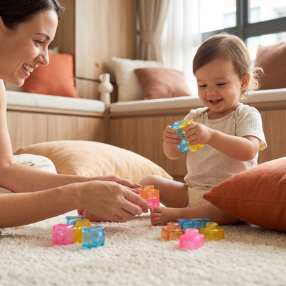 Safe & Soft Squishy Jelly Building Blocks for Kids