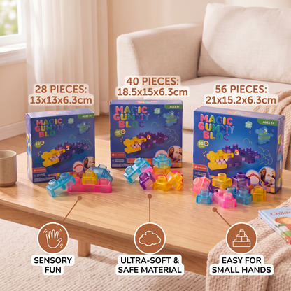 Safe & Soft Squishy Jelly Building Blocks for Kids