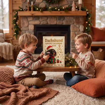 24-Day Dachshund Advent Calendar with Surprise Figurines