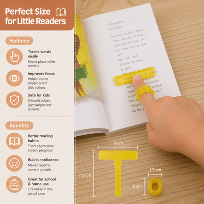 Kids’ Finger Reading Tracker – Translucent Reading Guide