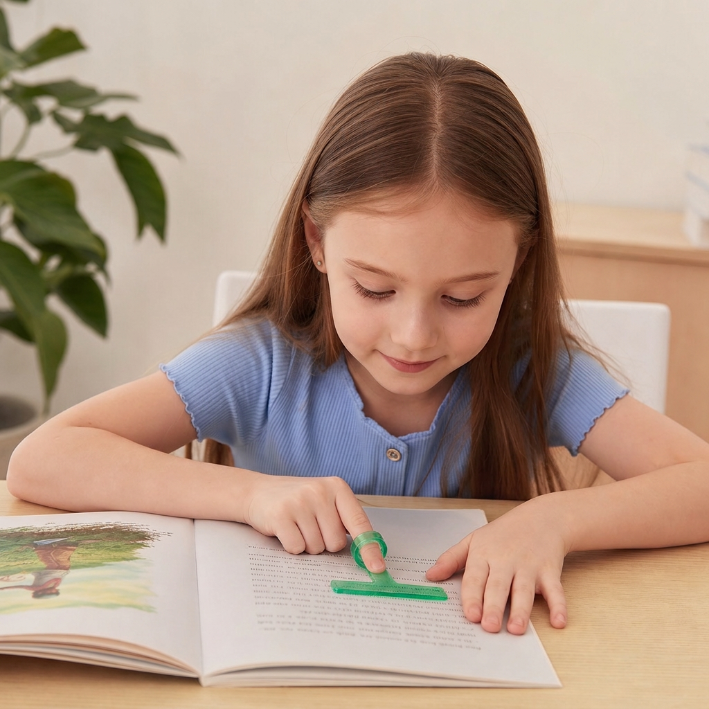 Kids’ Finger Reading Tracker – Translucent Reading Guide