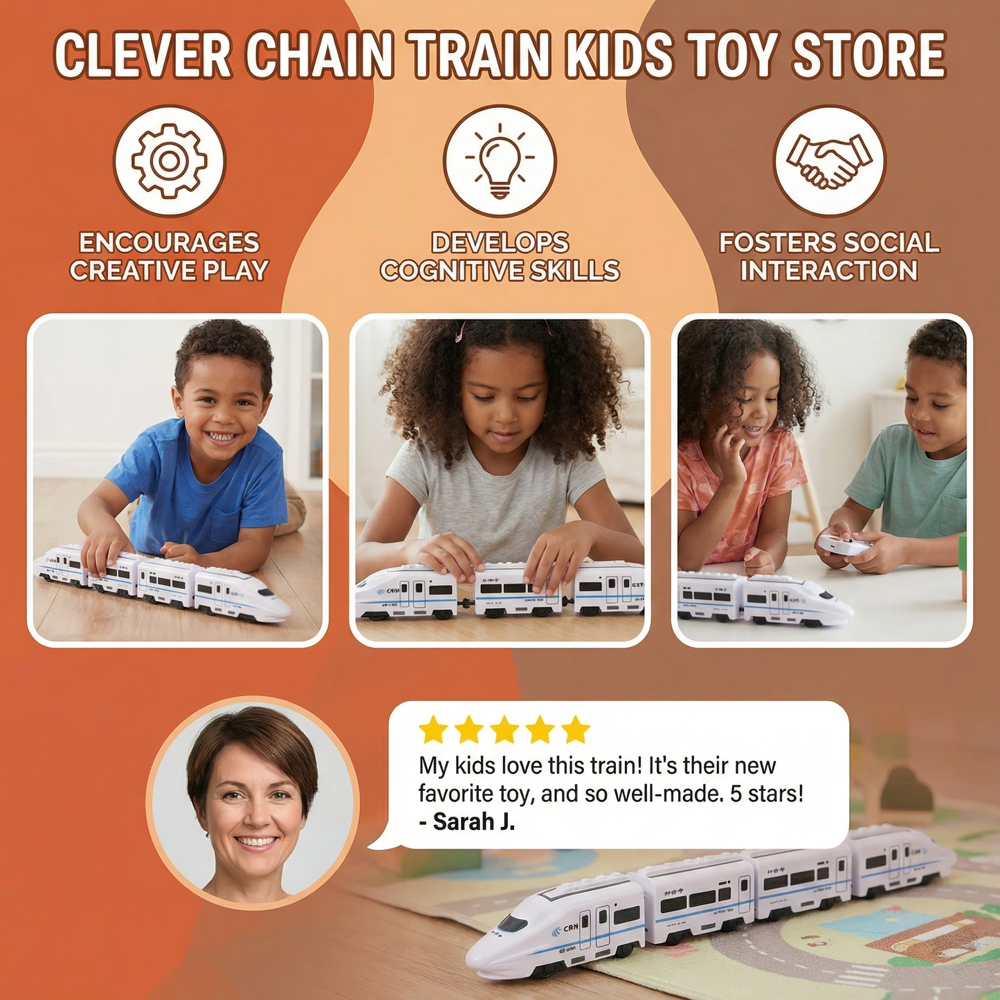 Clever Chain Train Kids Toy