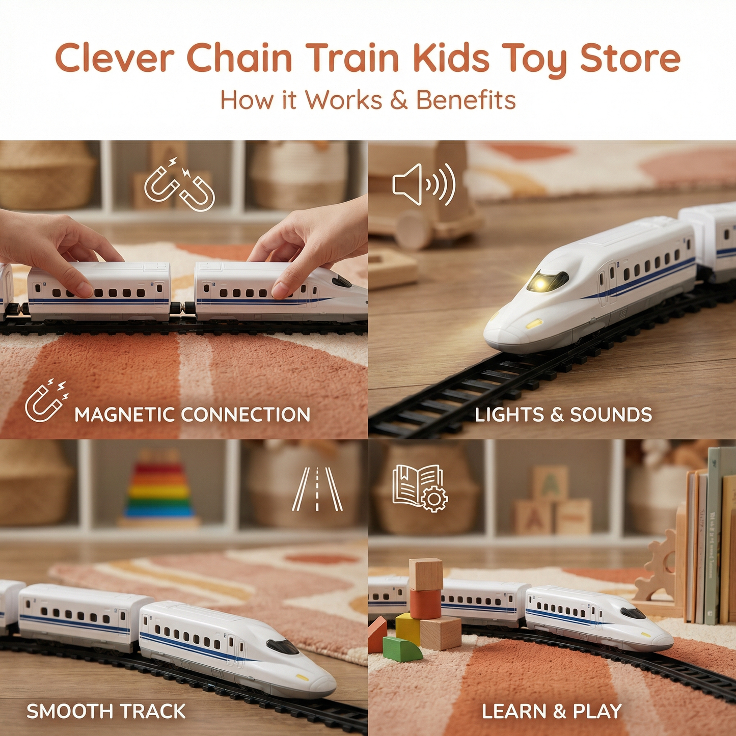 Clever Chain Train Kids Toy