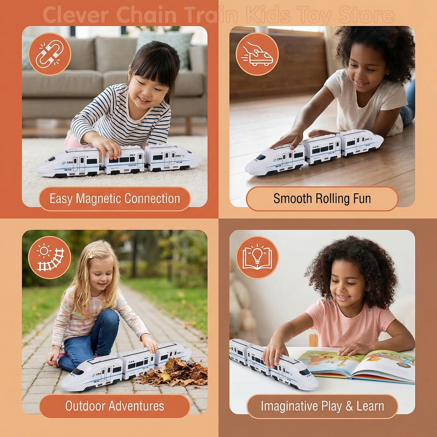 Clever Chain Train Kids Toy