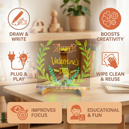 Light-Up LED Drawing Board for Children