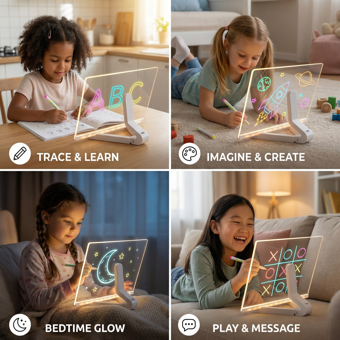 Light-Up LED Drawing Board for Children
